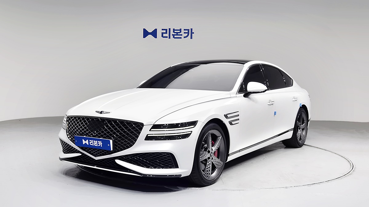 제네시스 더 올뉴G80 가솔린 3.5 AWD 스포츠팩 가솔린 리본카 청라지점