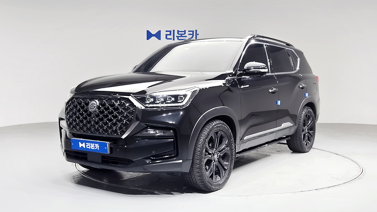 KG모빌리티(쌍용) 올 뉴렉스턴 2.2 4WD 더 블랙 디젤 리본카 청라지점