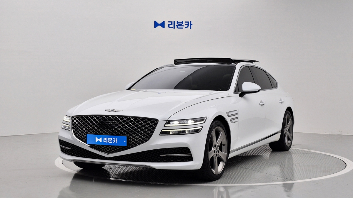 제네시스 더 올뉴G80 가솔린 2.5 AWD 기본형 가솔린 리본카 부산지점