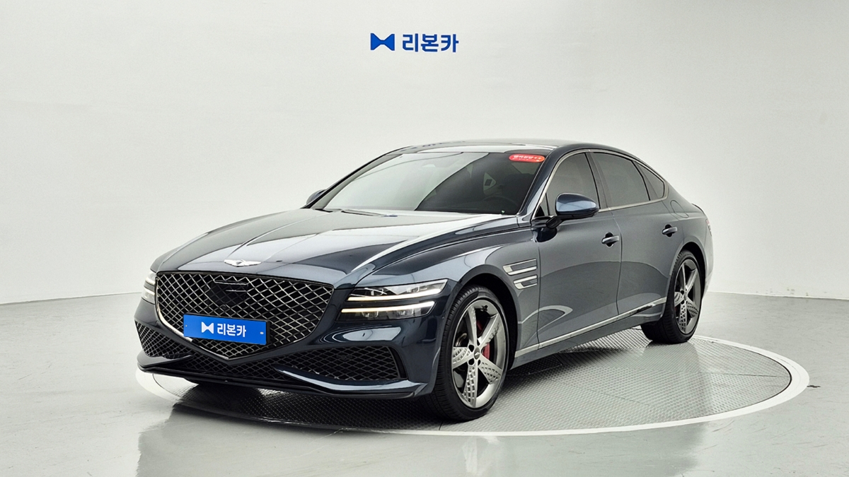 제네시스 더 올뉴G80 가솔린 3.5 AWD 스포츠팩 가솔린 리본카 부산지점