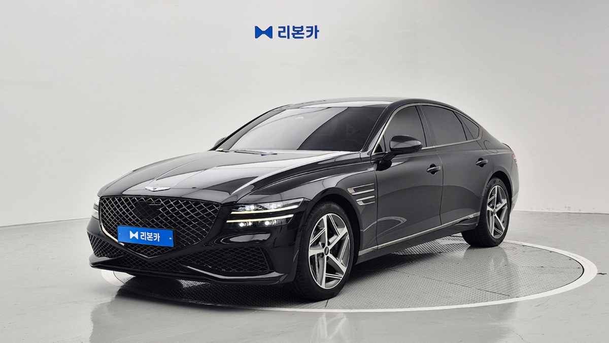 제네시스 더 올뉴G80 가솔린 2.5 AWD 스포츠팩 가솔린 리본카 부산지점
