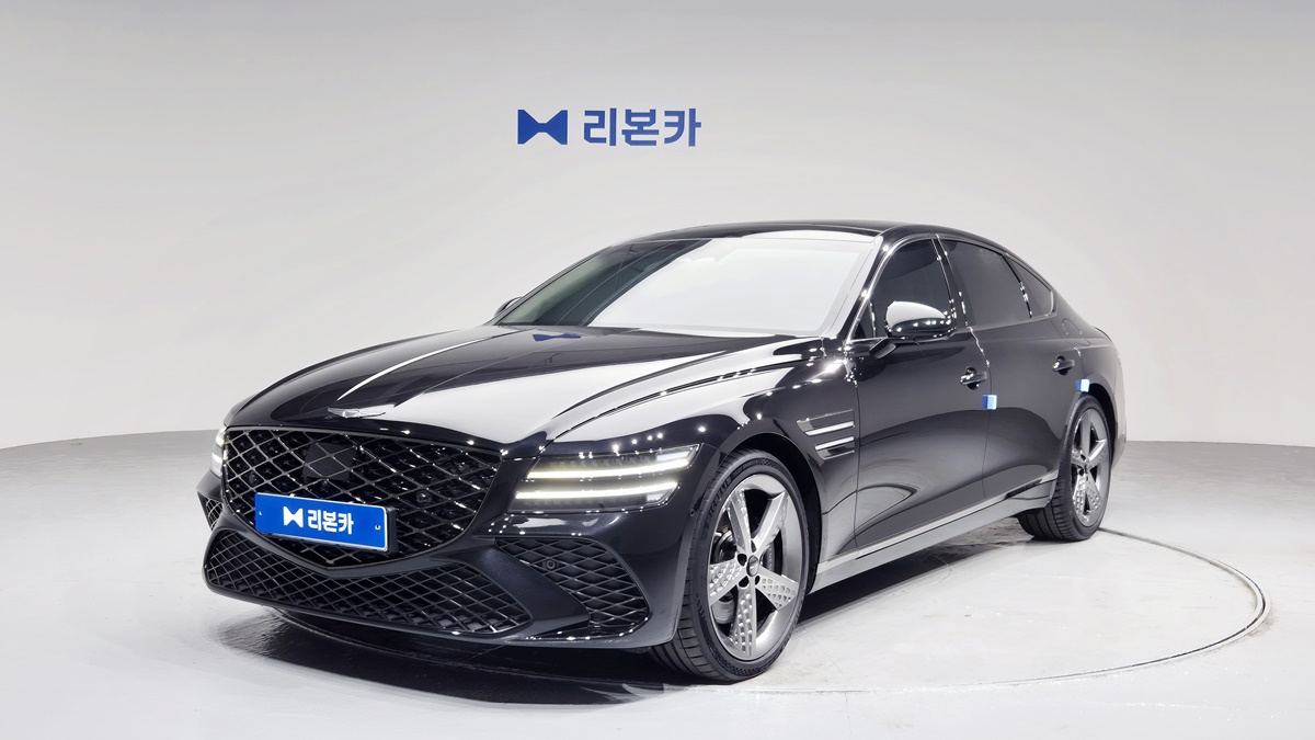 제네시스 뉴 G80 가솔린 3.5 AWD 스포츠팩 가솔린 리본카 청라지점