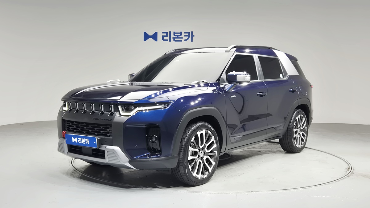 KG모빌리티(쌍용) 토레스 1.5 GDI-T 4WD T7 가솔린 리본카 청라지점