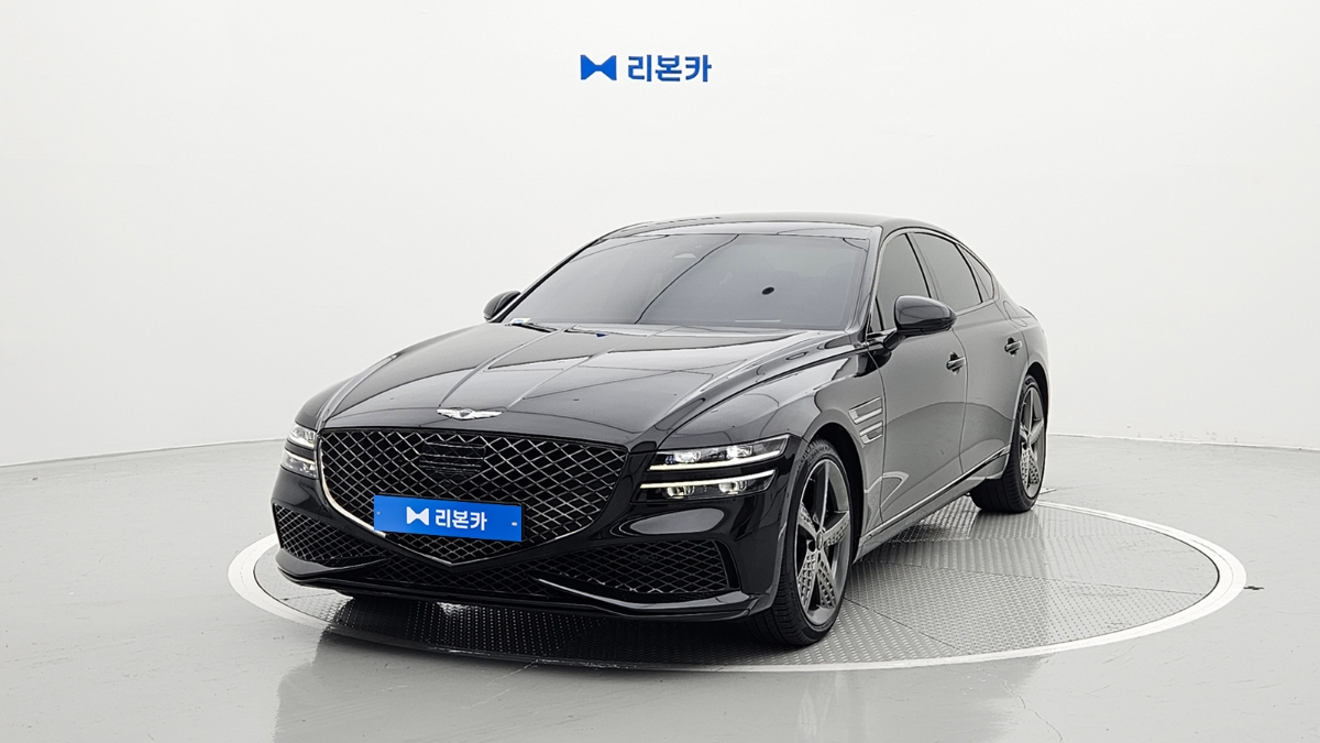 제네시스 더 올뉴G80 가솔린 2.5 AWD 스포츠팩 가솔린 리본카 부산지점