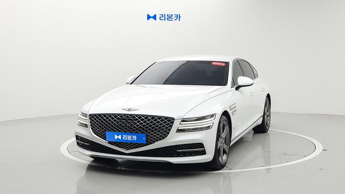 제네시스 더 올뉴G80 가솔린 3.5 AWD 기본형 가솔린 리본카 부산지점