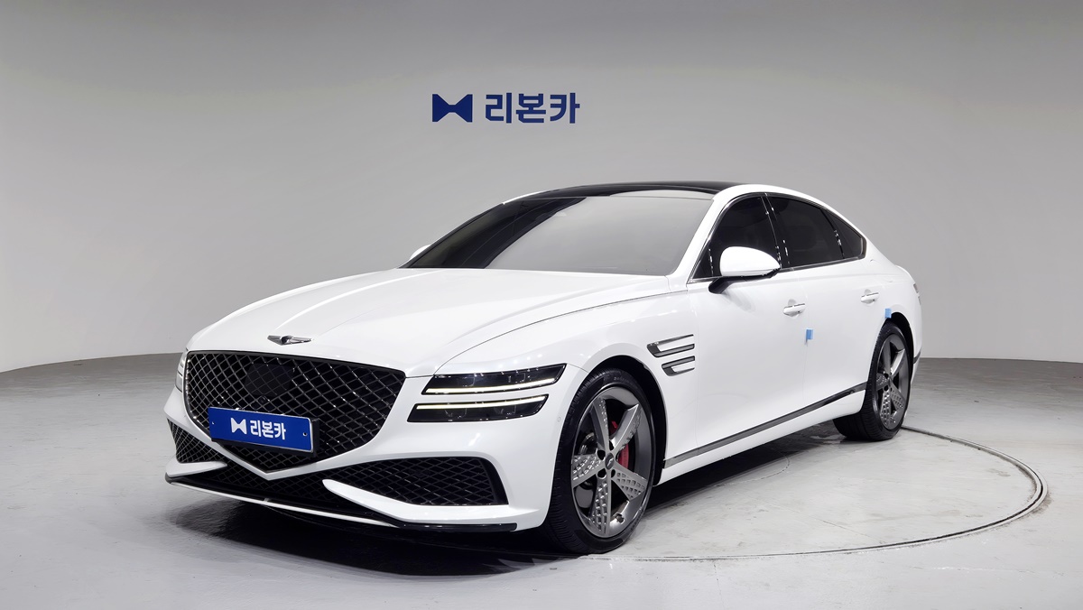 제네시스 더 올뉴G80 가솔린 3.5 AWD 스포츠팩 가솔린 리본카 청라지점